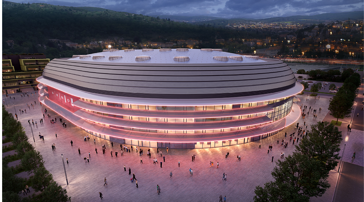 Arena Brno vizualizace celek