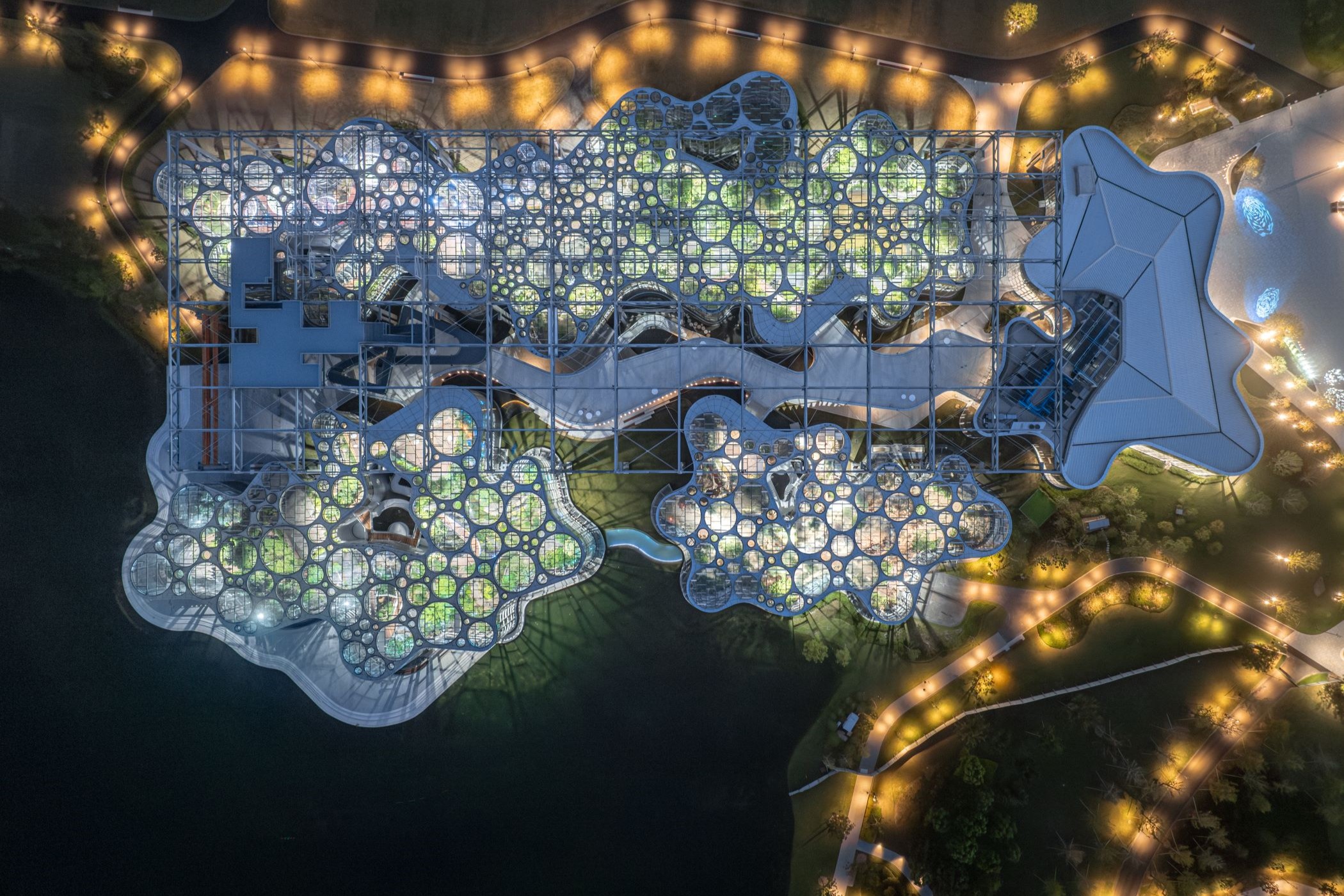 5 420 dmaa expo cultural park greenhouse garden 613 CreateAR birdview night