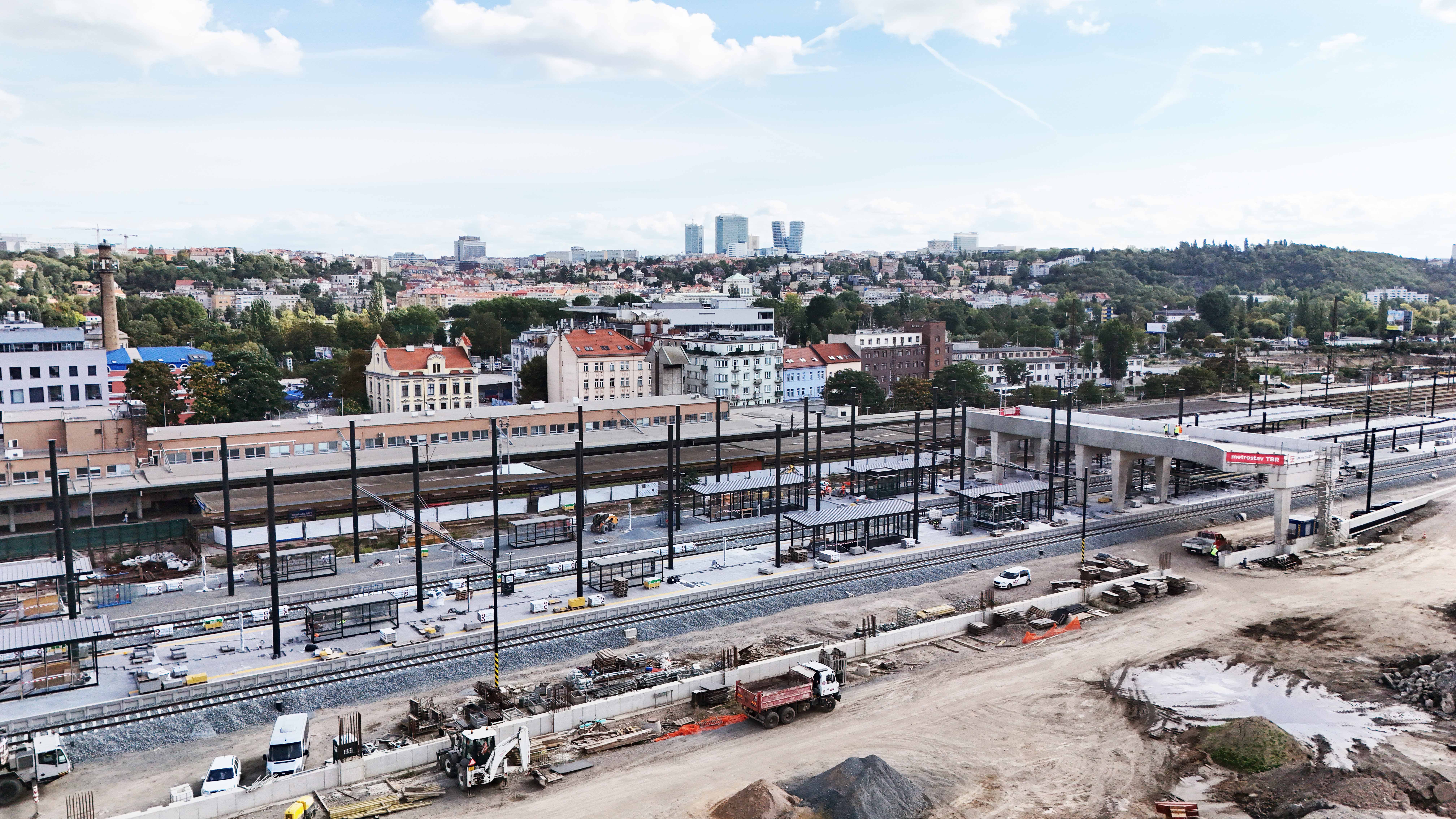 Nádraží Smíchov foto Metrostav TBR a.s